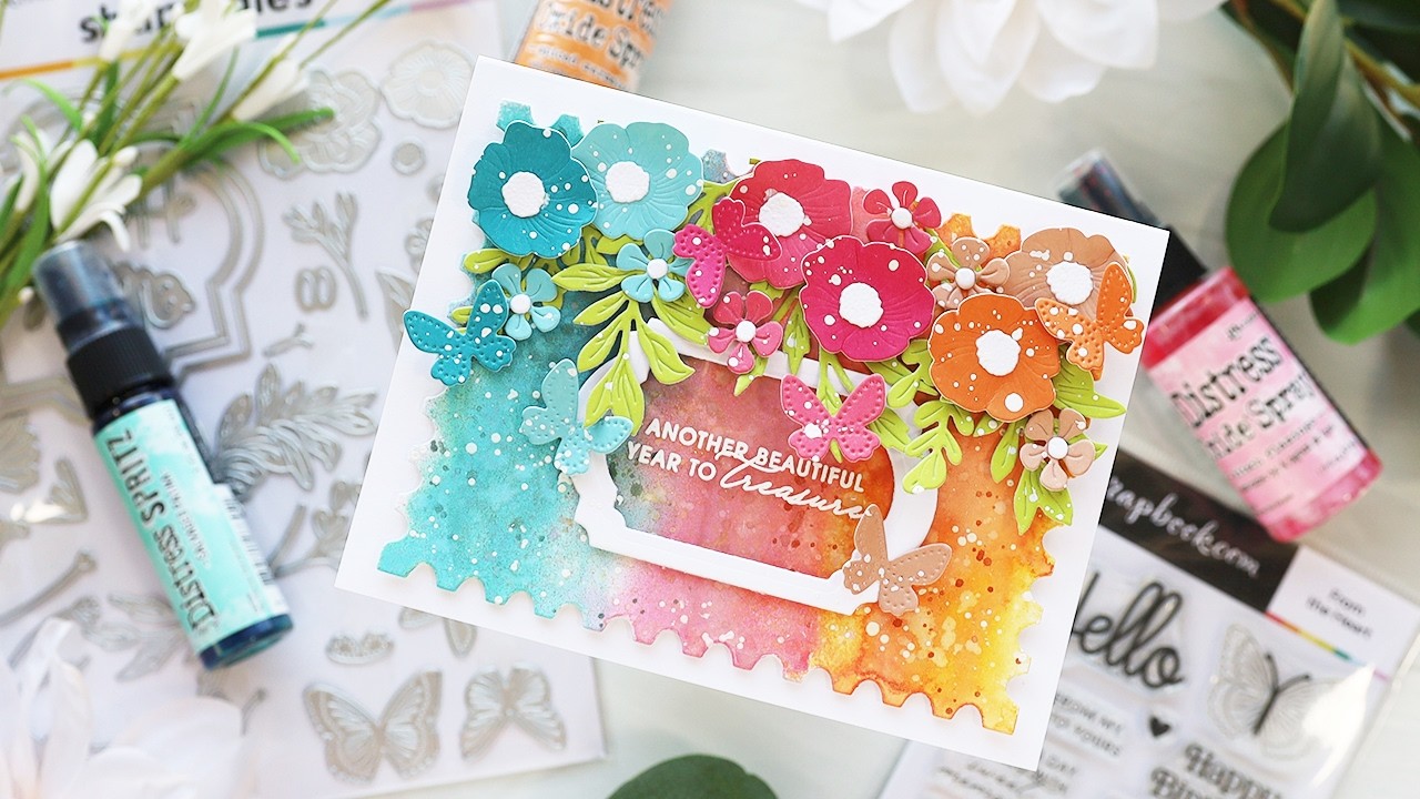 The EASY Way to Create STUNNING Colorful Card Backgrounds!