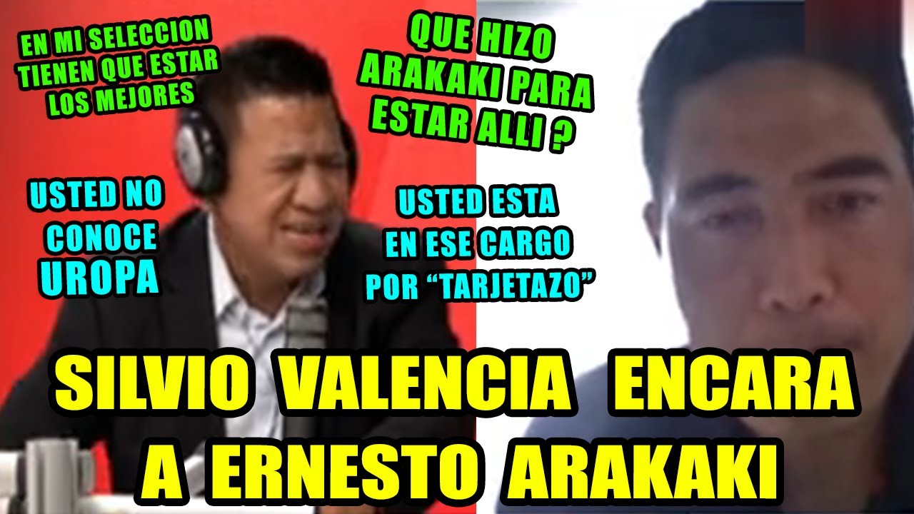 EXITOSA DEPORTES ⚽ SILVIO VALENCIA ENCARA A ERNESTO ARAKAKI : USTED ESTA EN ESE CARGO POR TARJETAZO