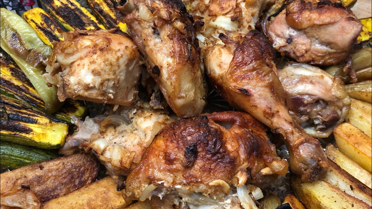 فطار صحي(سمبوسه صحيه و خضار مشوي بخلطة لذيذه و فراخ تندوري