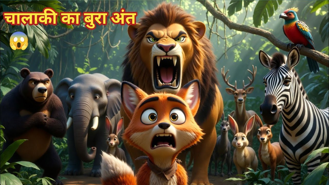 चालाक सियार की हार | Moral Story in Hindi | 3D Cartoon Kahani