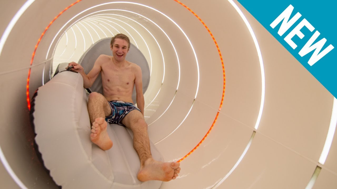 Wind-Powered Waterslide! Storm Force 1 [NEW 2018] AquaMagis Plettenberg