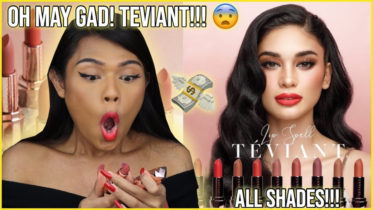 TEVIANT LIP SPELL SWATCHES ON DARK LIPS & SKIN! PIA WURTZBACH WE NEED TO TALK... + GIVEAWAY