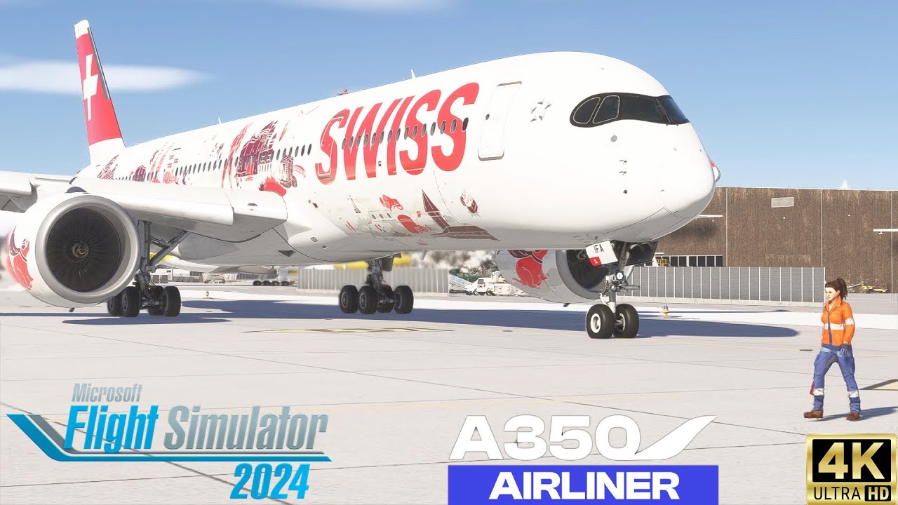 Swiss A350-900 Inibuild ZURICH To Johannesburg (JNB) MSFS2024