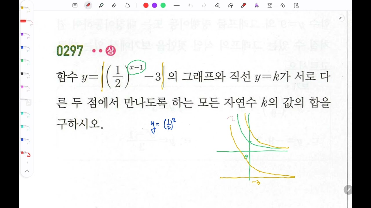 쎈 대수 3 지수함수 297번