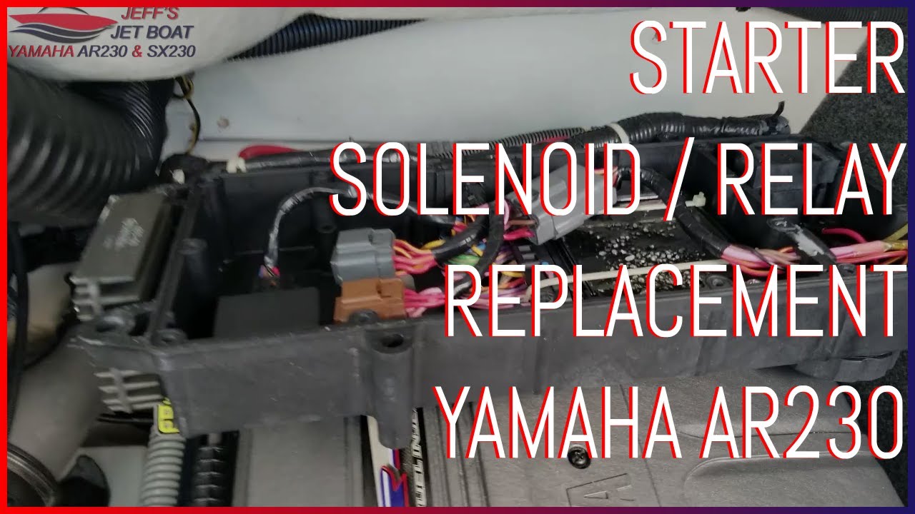 Замена соленоида/реле стартера - Yamaha Jet Boat MR-1 AR230 SX230