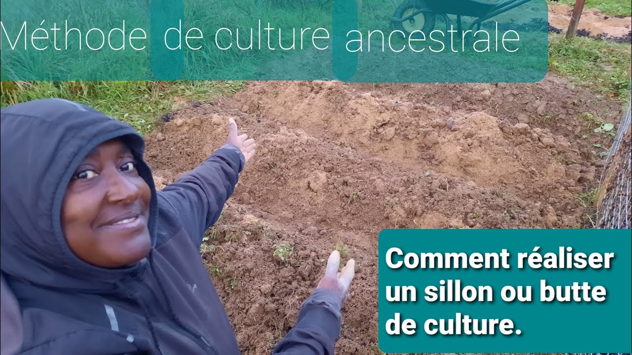 Ma technique de culture ancestrale : réalisation de sillon ou butte de culture.