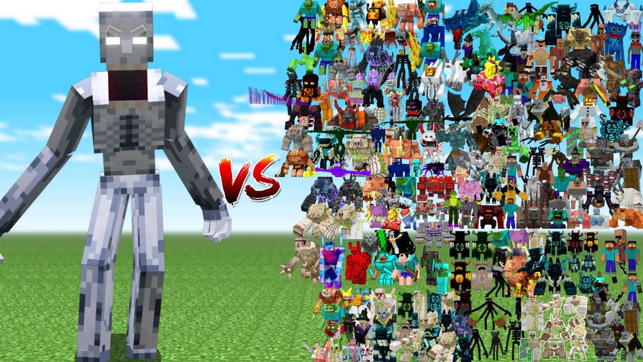 SCP 096 vs 500 RANDOM MOBS!