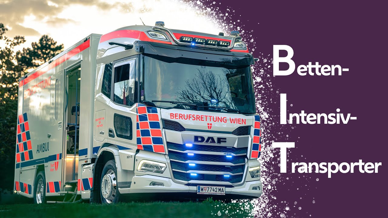 Der neue Betten-Intensiv-Transporter der Berufsrettung Wien