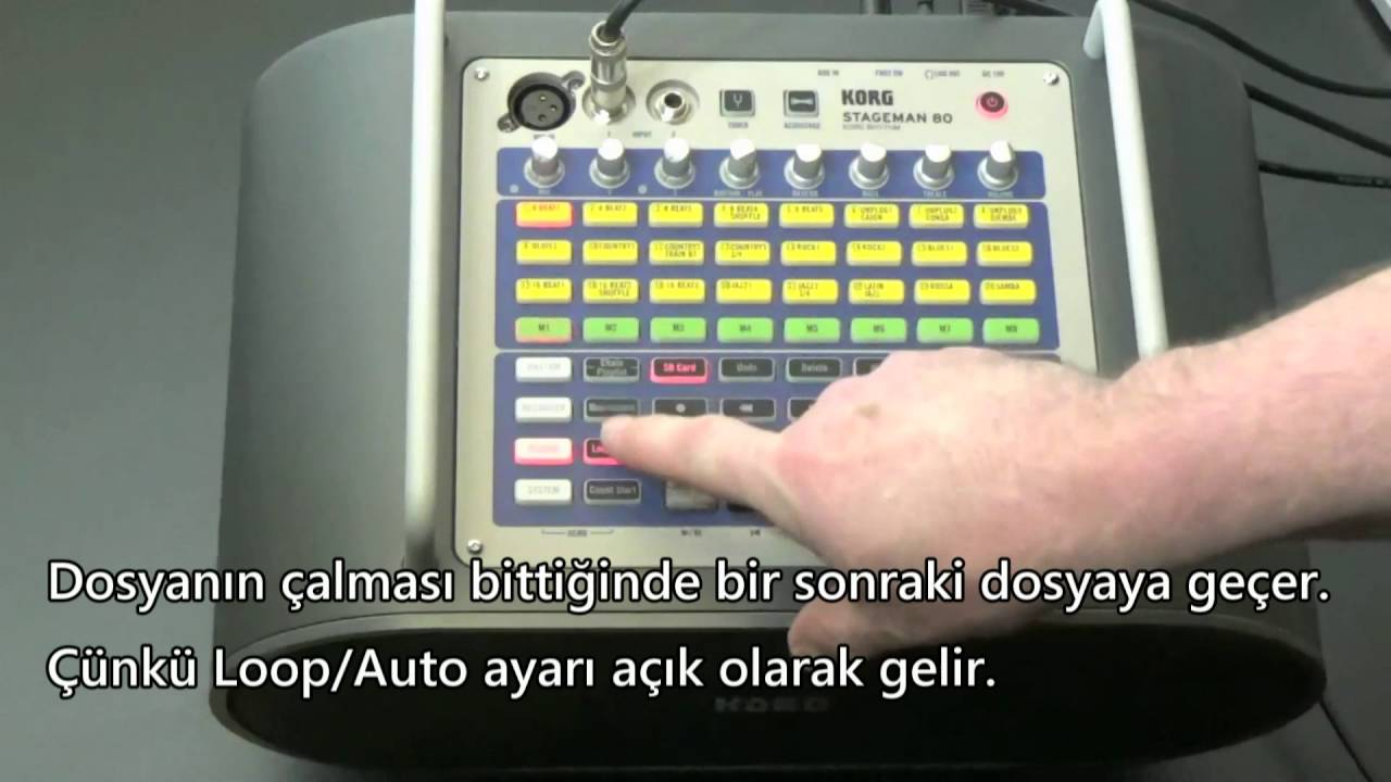 KORG STAGEMAN 80 Video Kılavuz - B&ouml;l&uuml;m 6: Player Modu