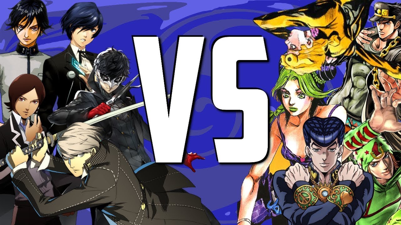 Persona Protagonists VS Jojo Protagonists (With MetiNTBG)