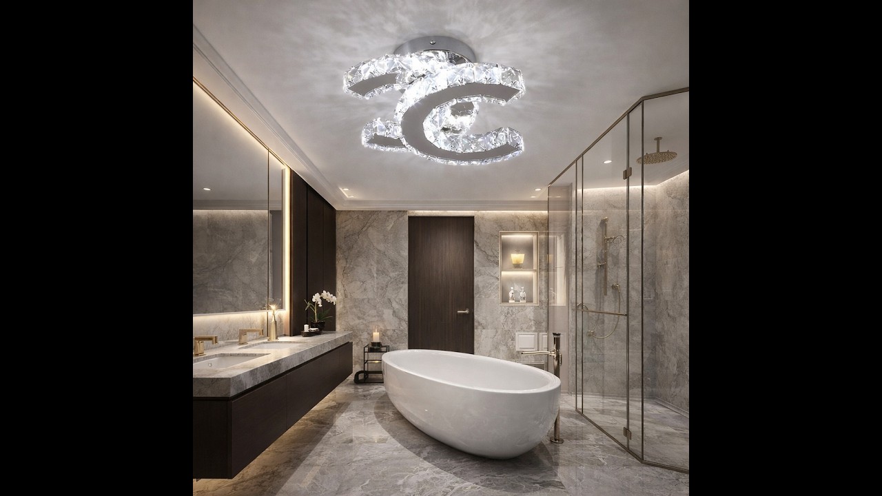 Lustra LED CRISTAL Double C Echivalent 200W