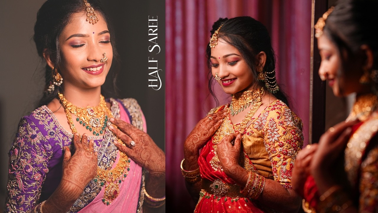ASMITHA & NISHITHA Half Saree CINEMATIC 4k Teaser (KESHAV PHOTOGRAPHY)