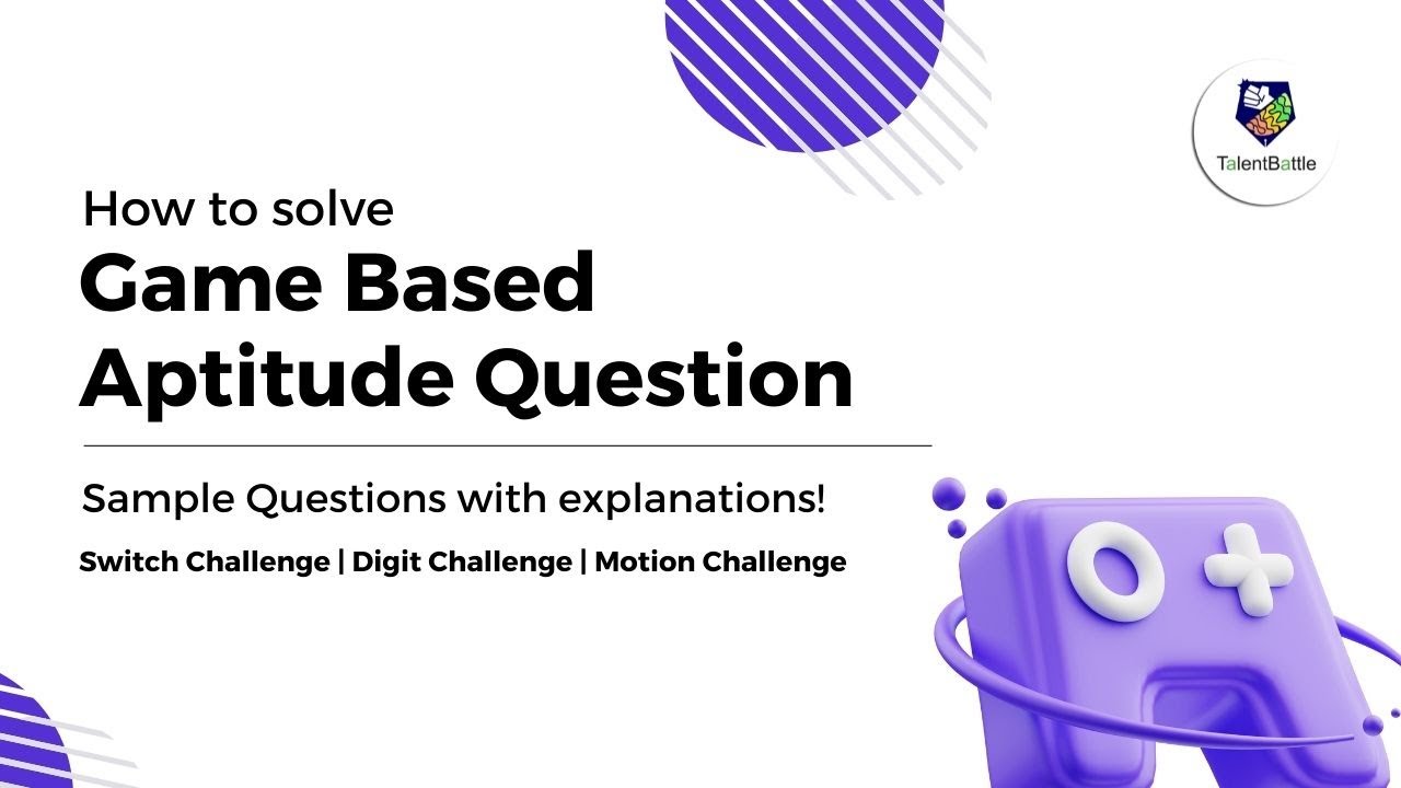 How to Solve Game Based Aptitude Questions? | Capgemini Game Based Questions!