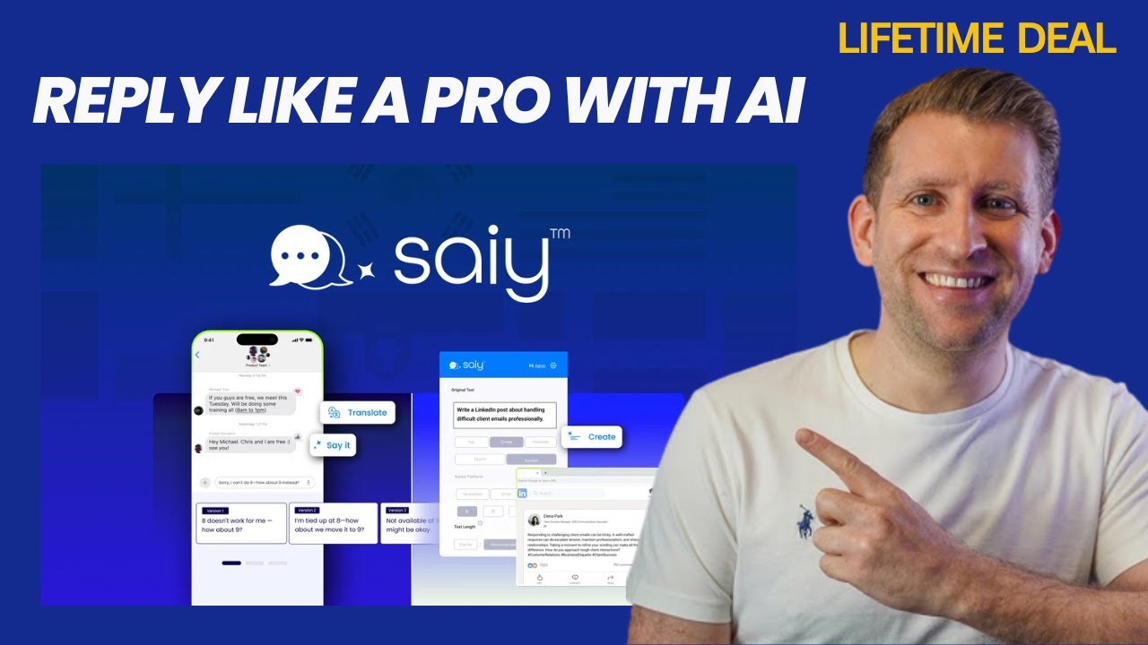 SAiY Lifetime Deal I Your AI Keyboard for Native-Level Communication