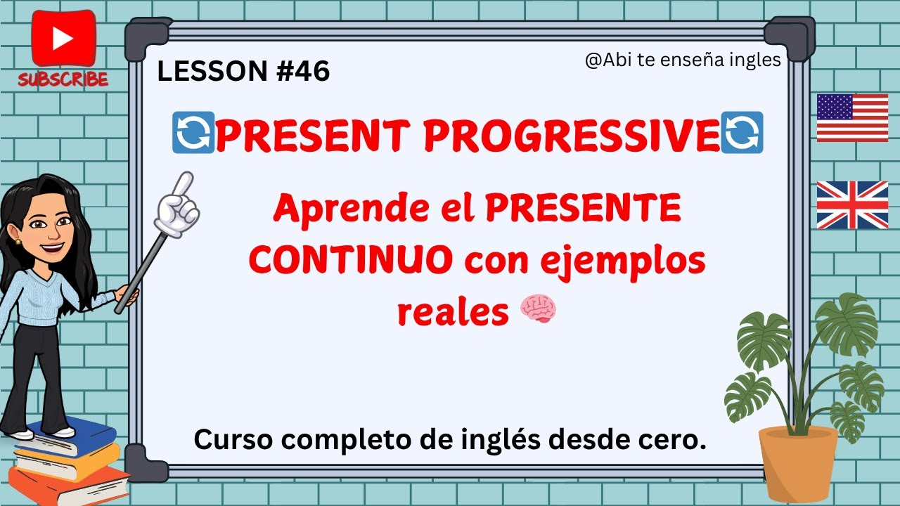 📘 PRESENT PROGRESSIVE EXPLICADO EN ESPAÑOL | CLASE PARA PRINCIPIANTES 🚀 #inglesencasa