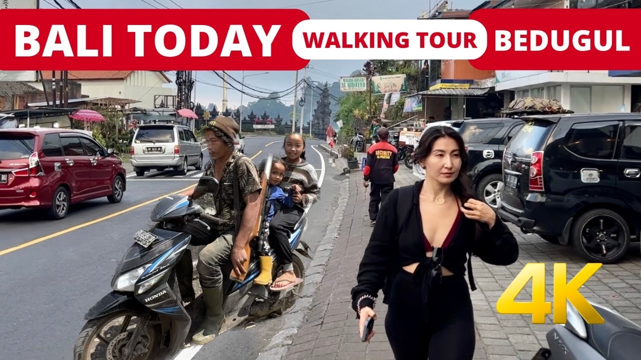🇮🇩 BEDUGUL BALI INDONESIA TODAY [4K] Walking Tour Lake Beratan & Mountains | Travel Vlog | Bali 2023