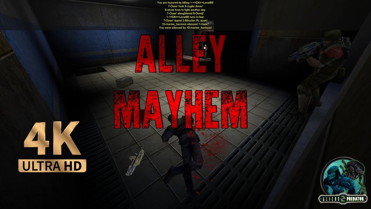 Aliens vs. Predator 2 - TDM ALLEY MAYHEM | AVPUNKNOWN (4K UHD) @avp2 @avp2game @aliensvspredator2