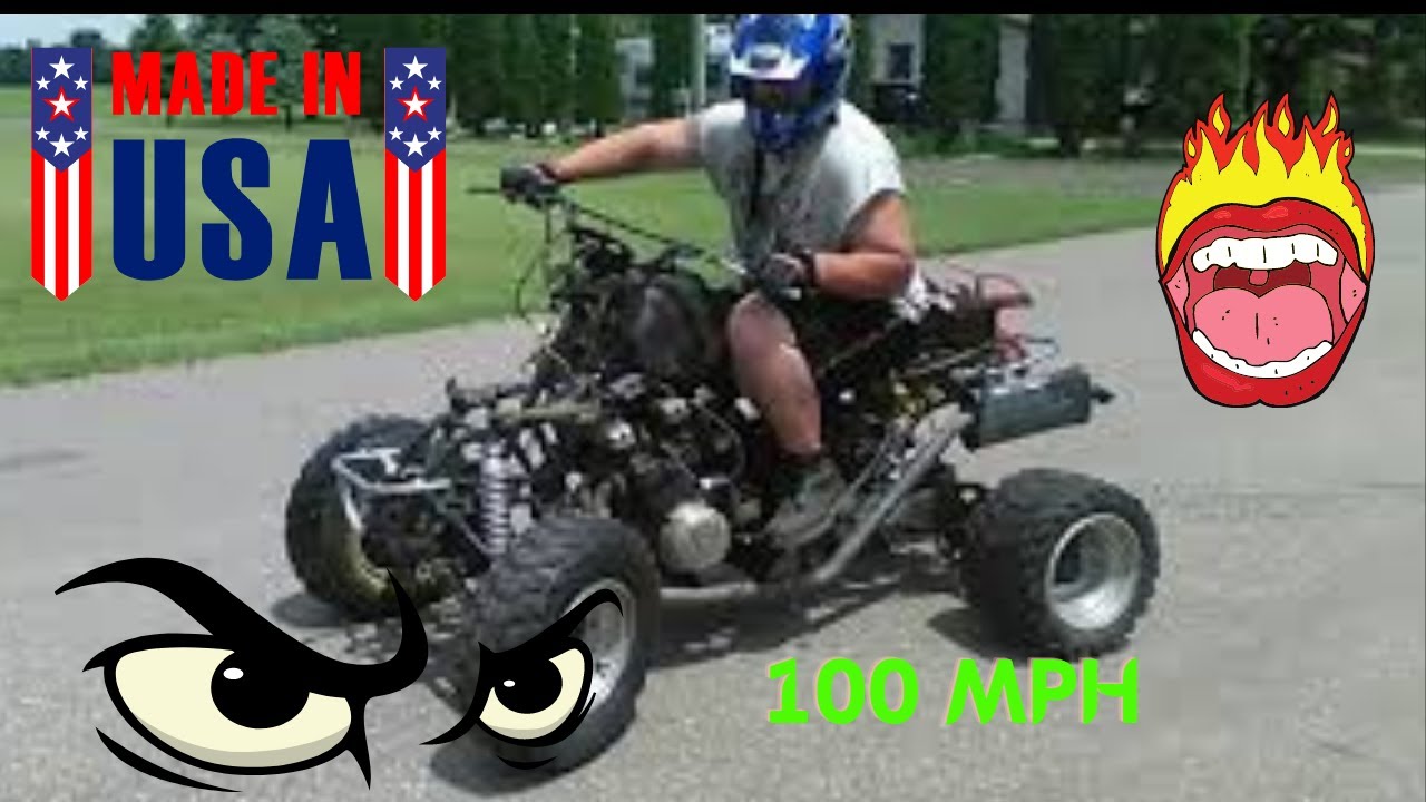 😱 Building a 100 mph Suzuki quad with 750 street bike engine (custom four wheeler)