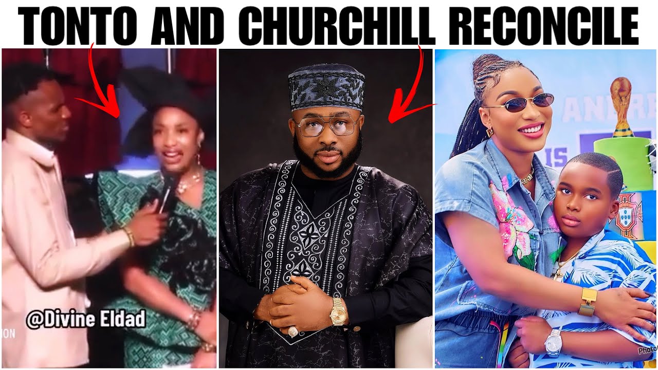 After 10 YEARS of MESSY DIVORCE battle.. Tonto Dike PUBLICLY RECONCILES with Olakunle Churchill 