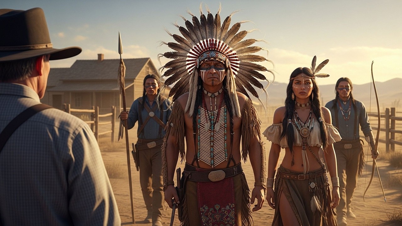 Ele Comprou Uma Fazenda Proxima a Tribo Apache, ao Amanhacer o Lider da Tribo Aparece em Seu Rancho