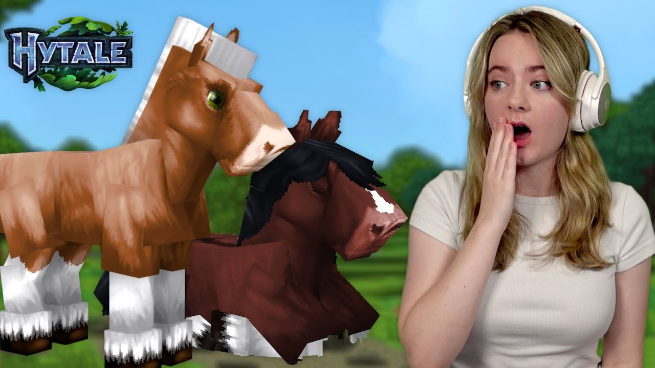 NEW GAME! Catching Wild Horses in Hytale  | Pinehaven