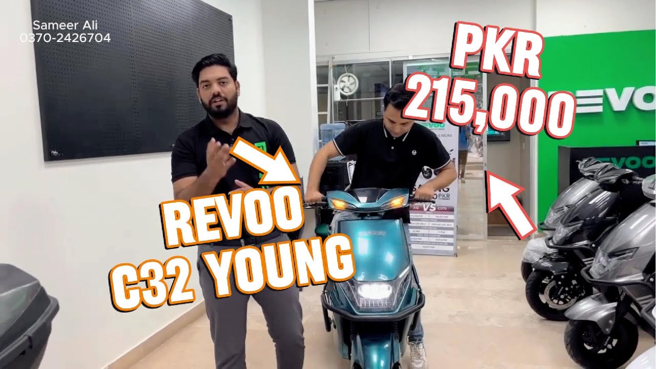 Revoo C32 Young in Just 215,000 | Revoo Electric Motorcycle Brand #c32young #electricbikeinpakistan