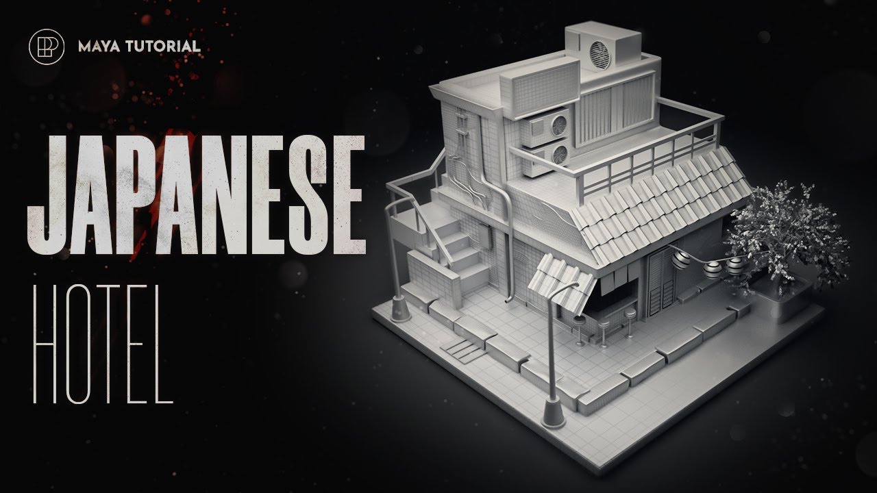 Model a Japanese Hotel in Maya | Begineer Tutorial