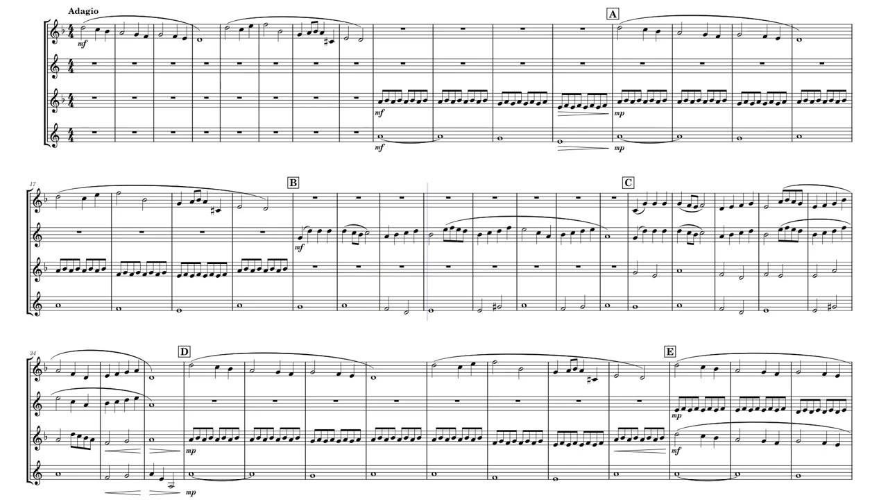 Saxophone Quartet No. 2 by Andrew Bennett