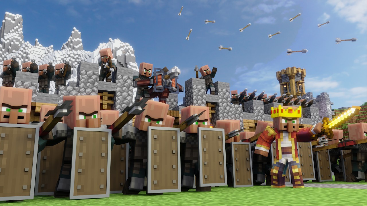 VILLAGER COUNTER ATTACK! - Villager VS Pillager: A History |PART 7| (Minecraft Animation)