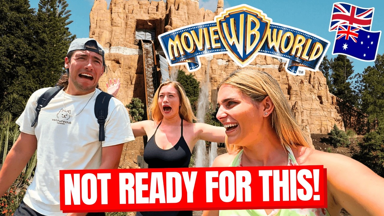 Brits Reacts to FIRST Aussie Theme Park!?