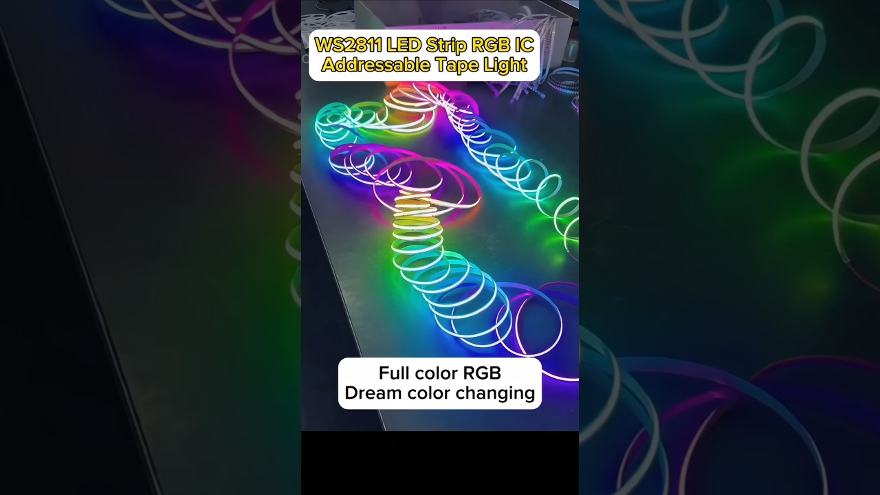 WS2811 LED Strip RGB IC Addressable full dream color tape light 