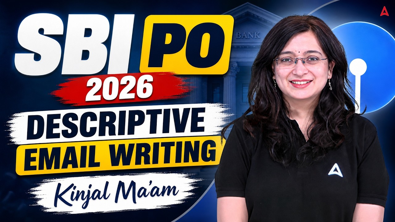 🔥 SBI PO 2026 Descriptive Writing | Email Writing Masterclass | Kinjal Ma&rsquo;am