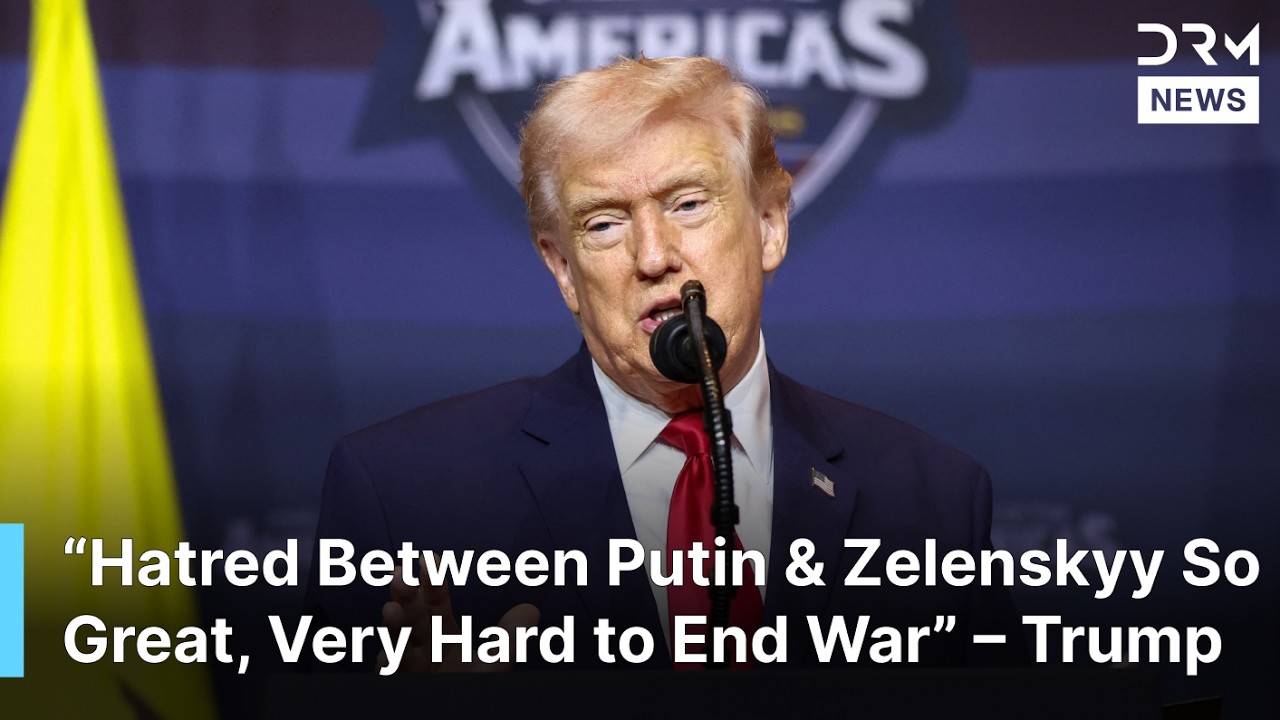 WATCH: Trump Comments On Ukraine-Russia Conflict During Latin America Summit | DRM News | AC1F