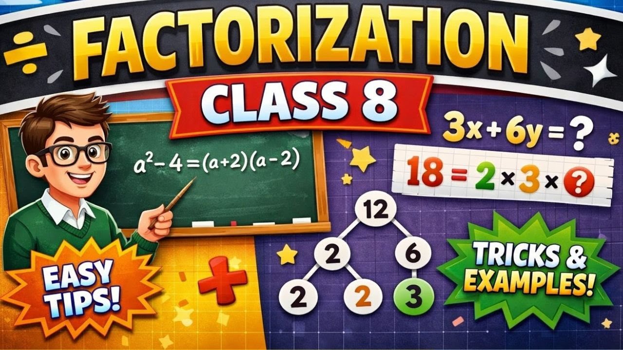 Factorization in One Shot | Maths - Class 8th | Insightful Maths