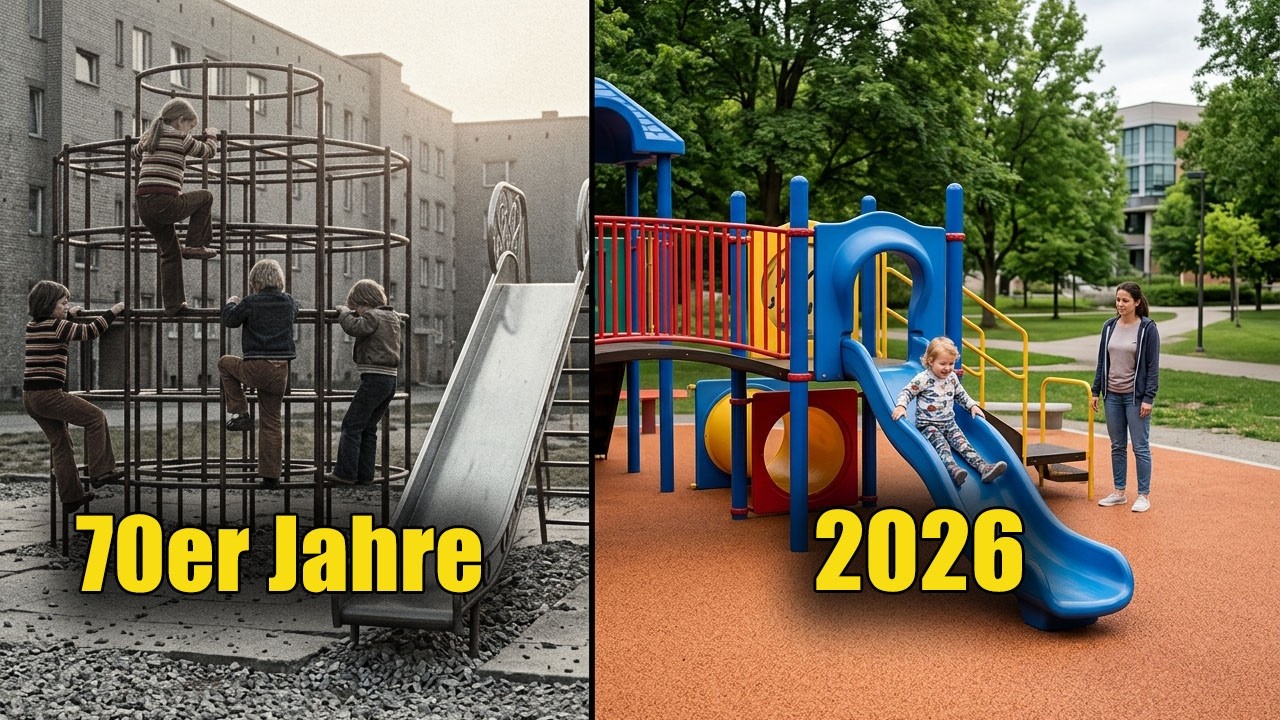 Die Spielplätze in Deutschland waren beängstigend. Erinnern Sie sich daran?
