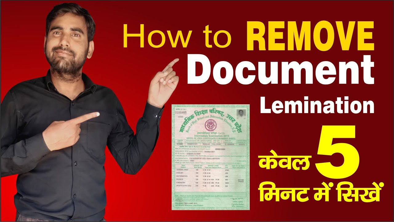 Laminate The Document & Remove Lamination || Saini Studio || Ashish Saini