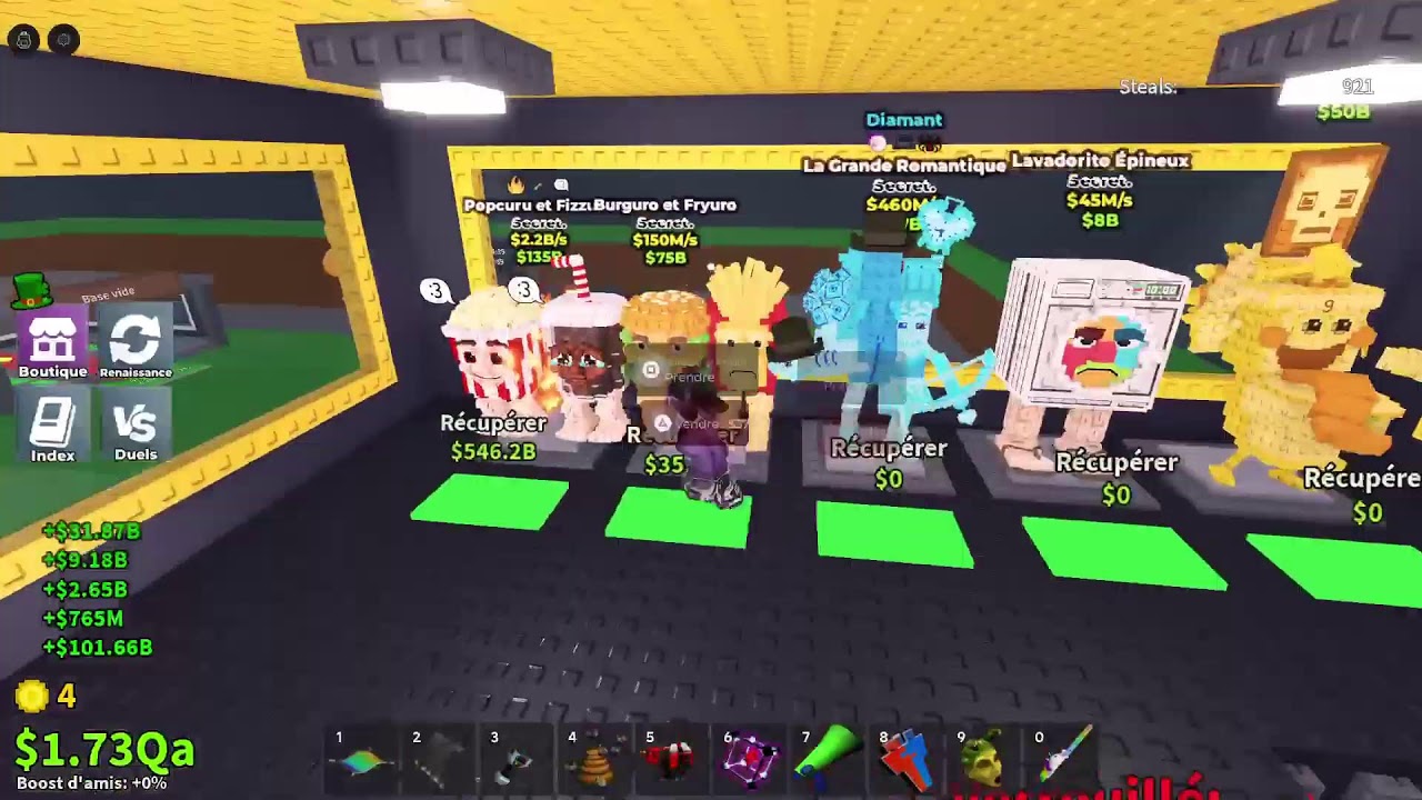 Trade steal the brainrot (roblox) que trade machine