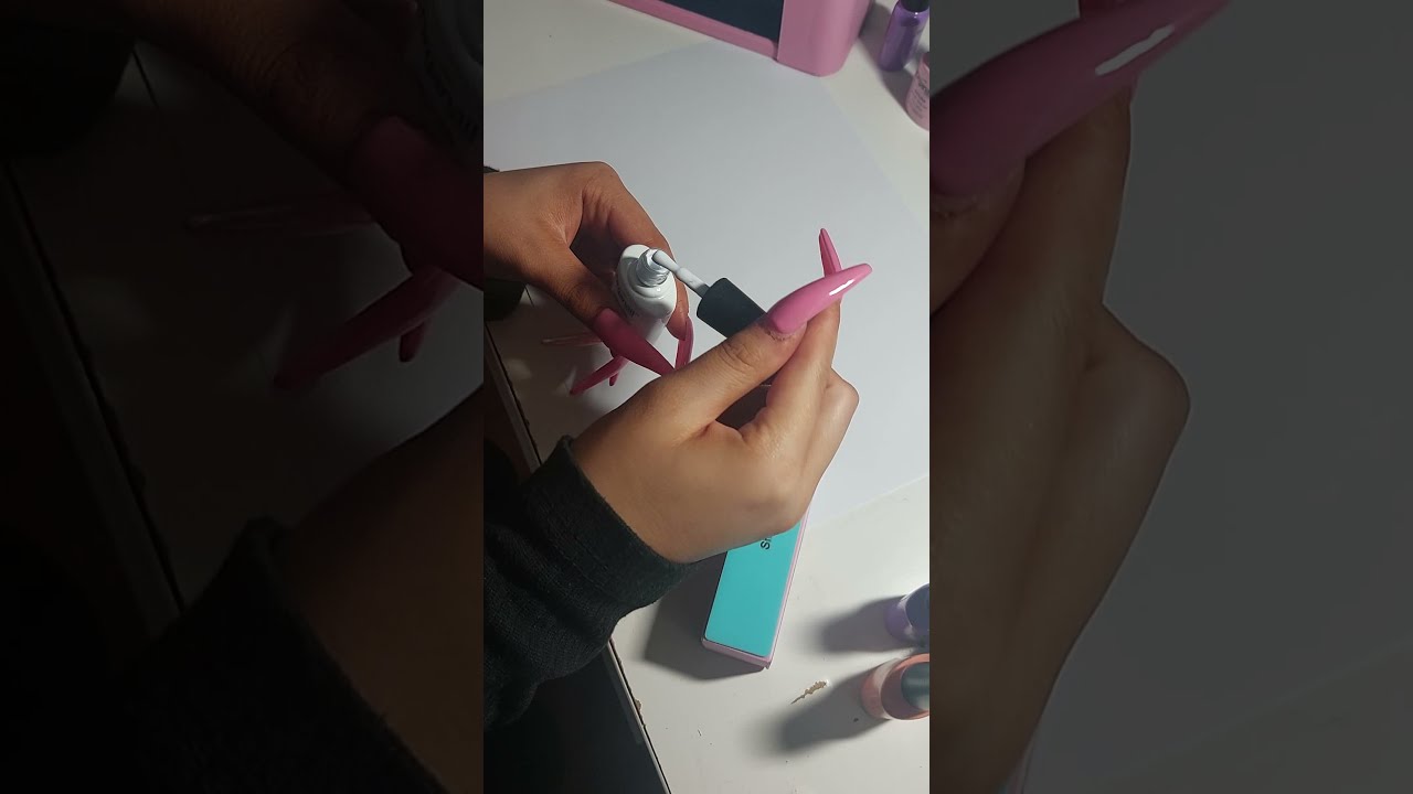 My first video organail gel polish white French