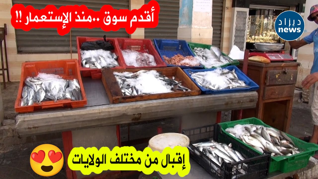 شاهدوا...إقبال كبير على مختلف أنواع الأسماك😍😍 بمدينة القالة وهذه هي أسعاره !!
