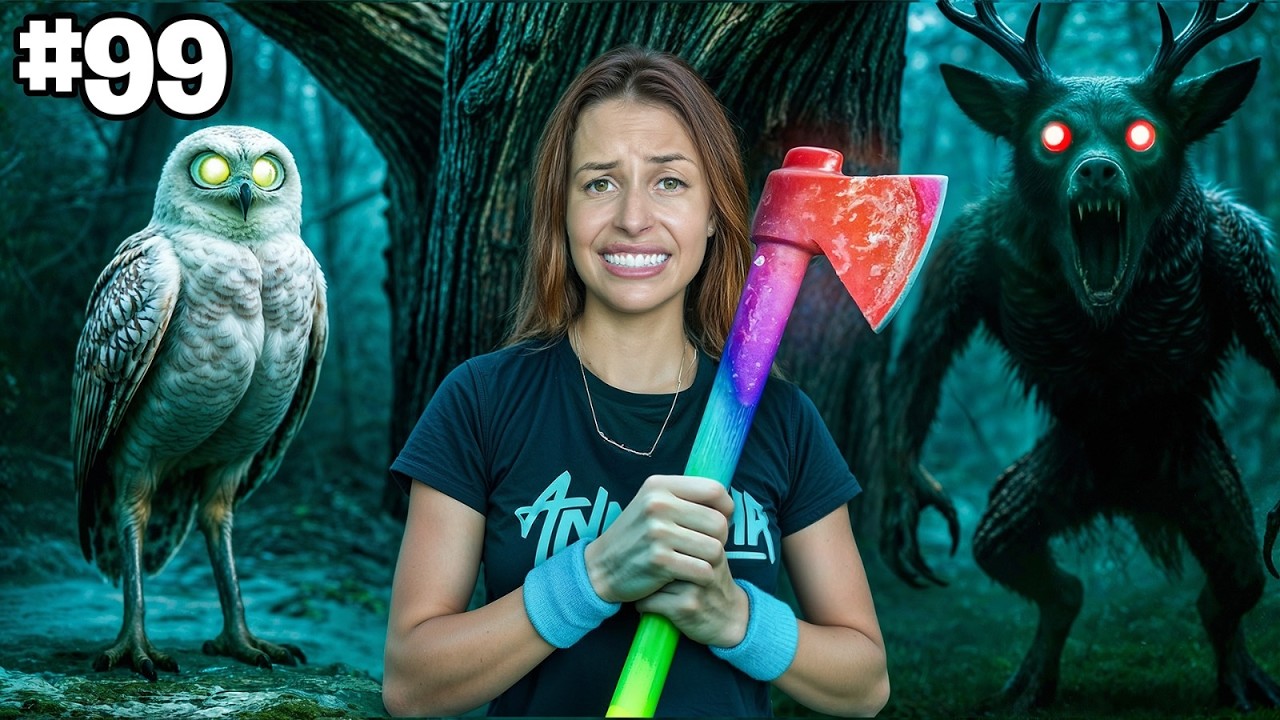 JOGUEI 99 NOITES NA FLORESTA NA VIDA REAL!!! *Dia 100