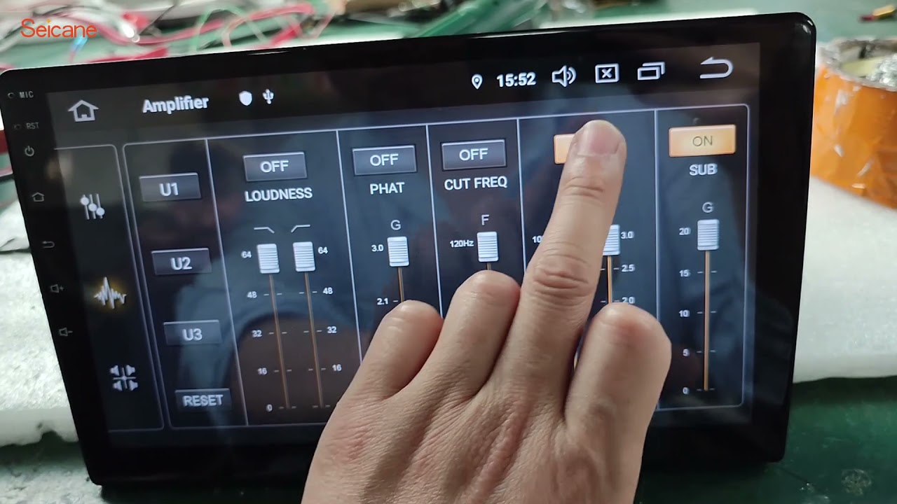 How to set the DSP sound system in Seicane H2N-P serie android car stereo radio gps navigation