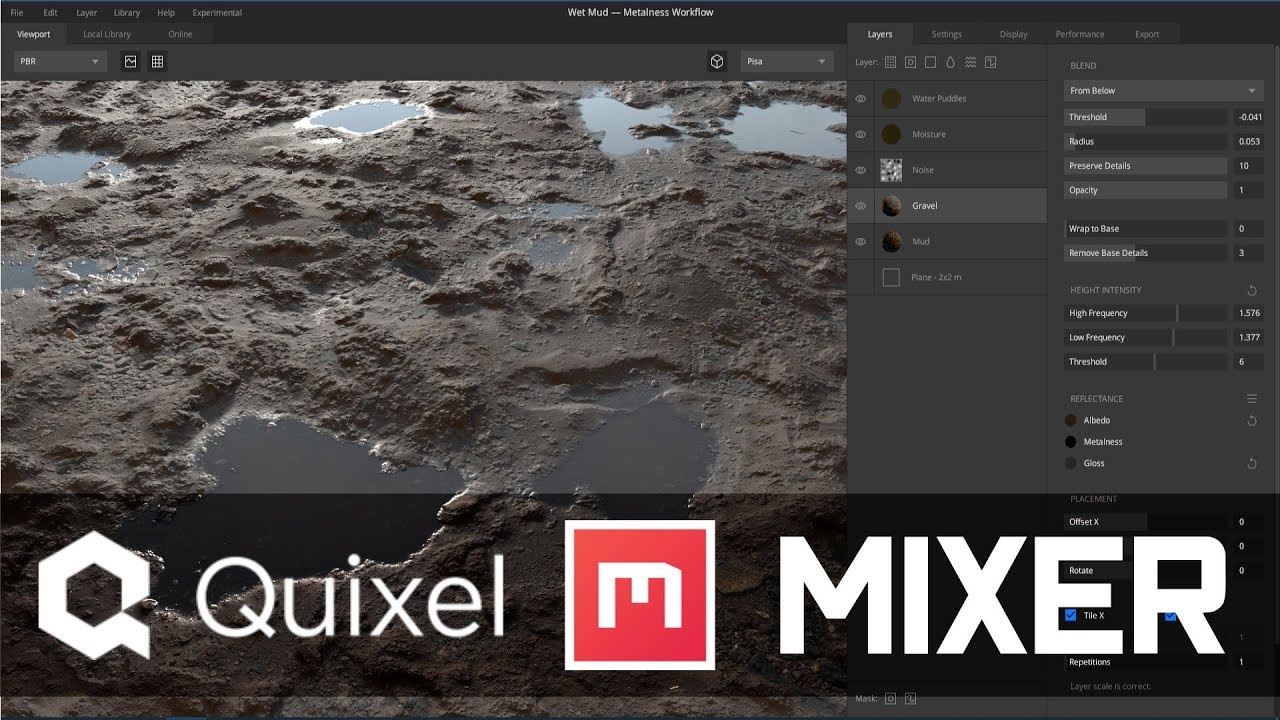 Quixel Mixer -- Awesome, Easy and Free* Texturing App!