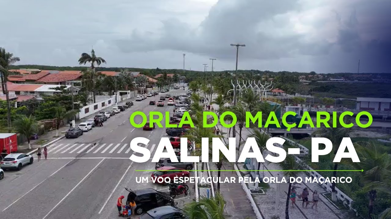 A espetacular Orla do Maçarico em Salimas no Pará | Salinópolis PA BRAZIL | Imagens de Drone 4K