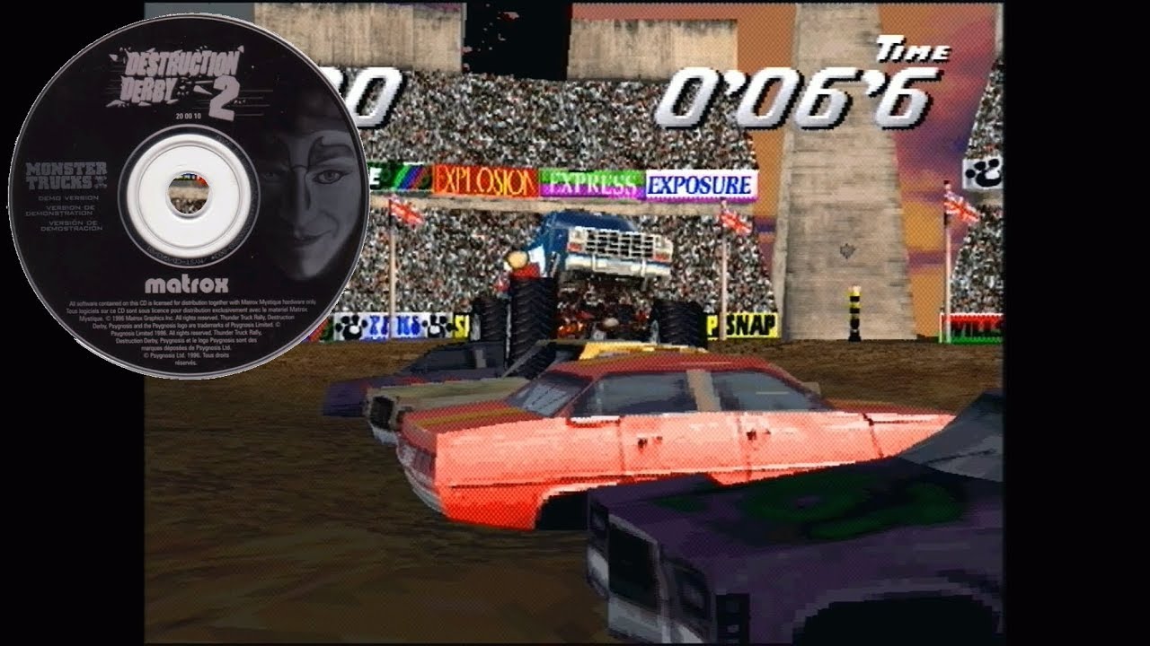 Monster Trucks Demo Matrox Mystique (MSI) - Car Crushing