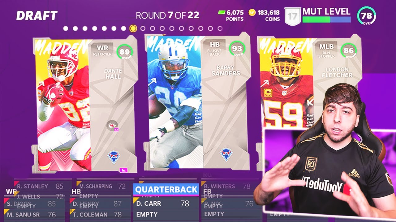 MY FIRST TIME PLAYING DRAFT CHAMPIONS IN MADDEN 21