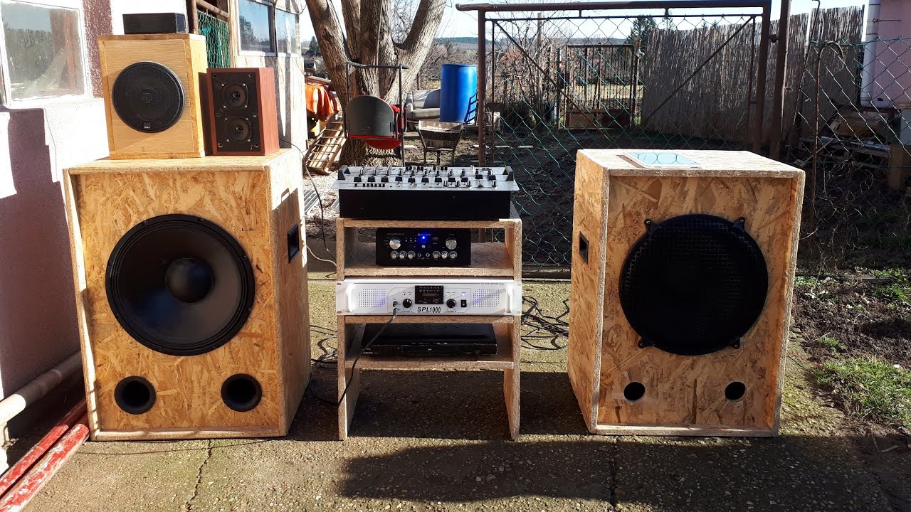 Hangfal teszt k&uuml;lt&eacute;ren! Master audio+mx-6+spl 1000 (Speaker test outdoors)