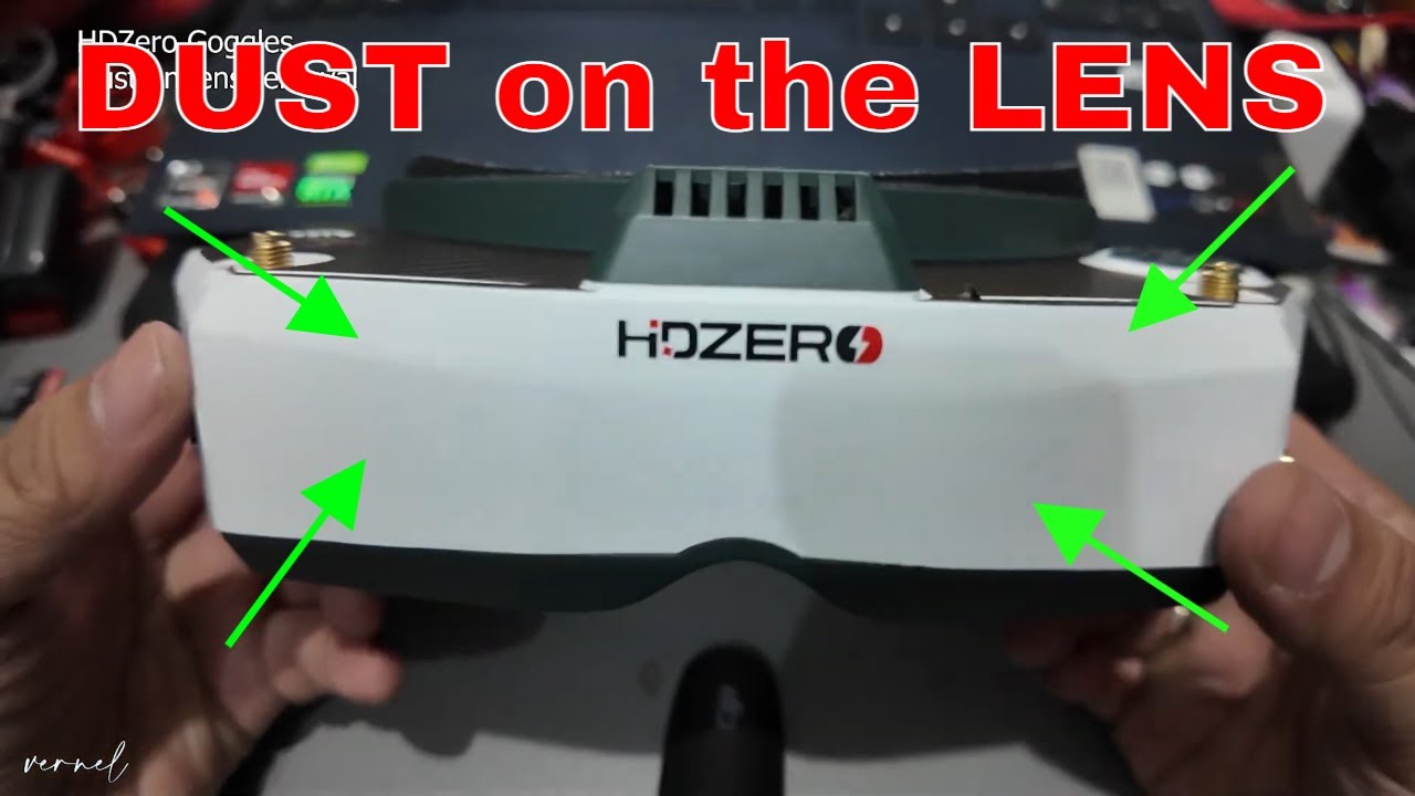 Очки HDZero // Удаление пыли с линз
