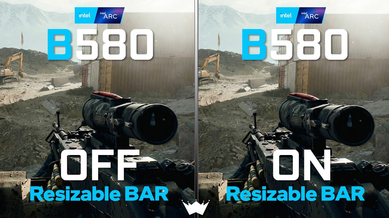 ARC B580 12GB Re-BAR OFF Vs ON | Tested in 10 Games | 1080P