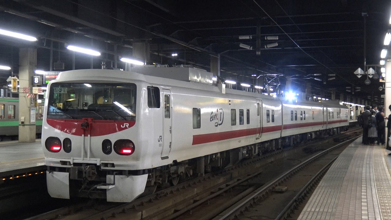 夜の【札幌駅】キヤＥ１９３系East i -D入線・発車