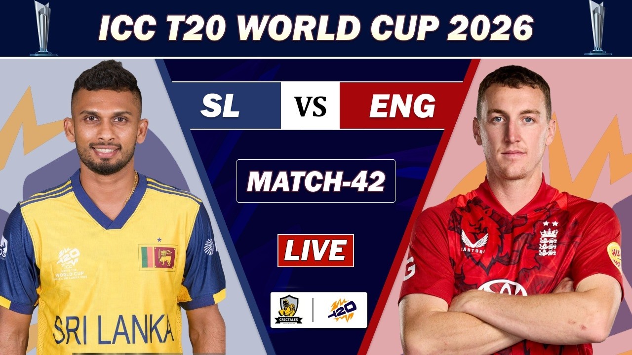 SRI LANKA vs ENGLAND MATCH 42 LIVE | SL VS ENG ICC T20 WORLD CUP MATCH COMMENTARY | SL BAT